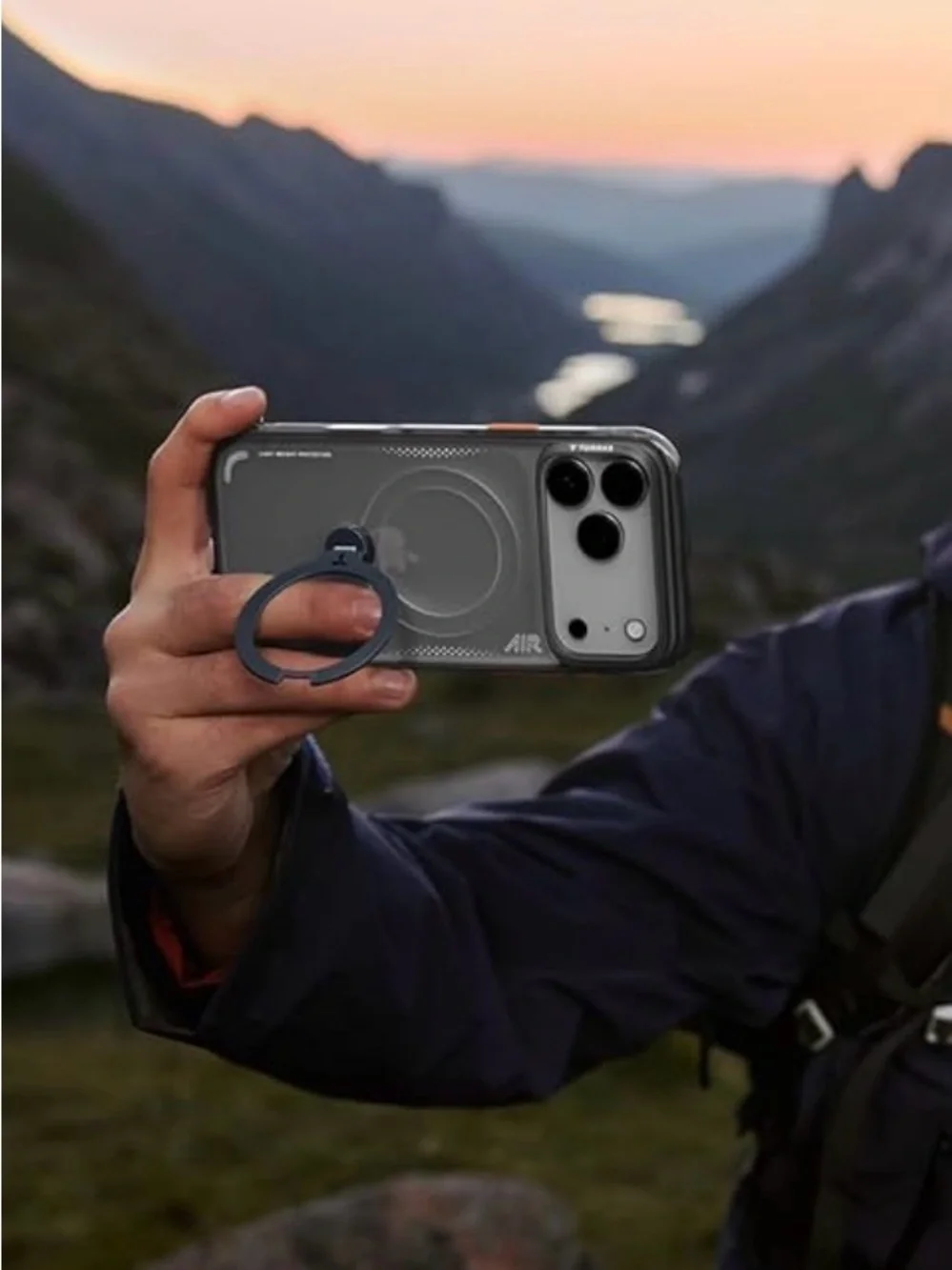 TORRAS Ostand Q3 Air, Shockproof Magnetic Case with 360° Stand, iPhone 17 Pro